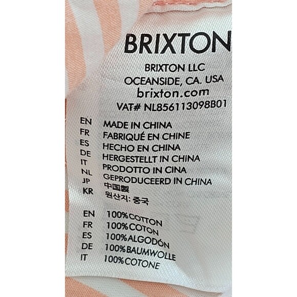 BRIXTON WOMEN SIDNEY WOVEN SHIRT SIZE SMALL DESERT FLOWER 100% COTTON - Picture 5 of 9